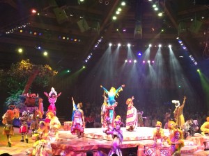 The Lion King show on Pride Rock